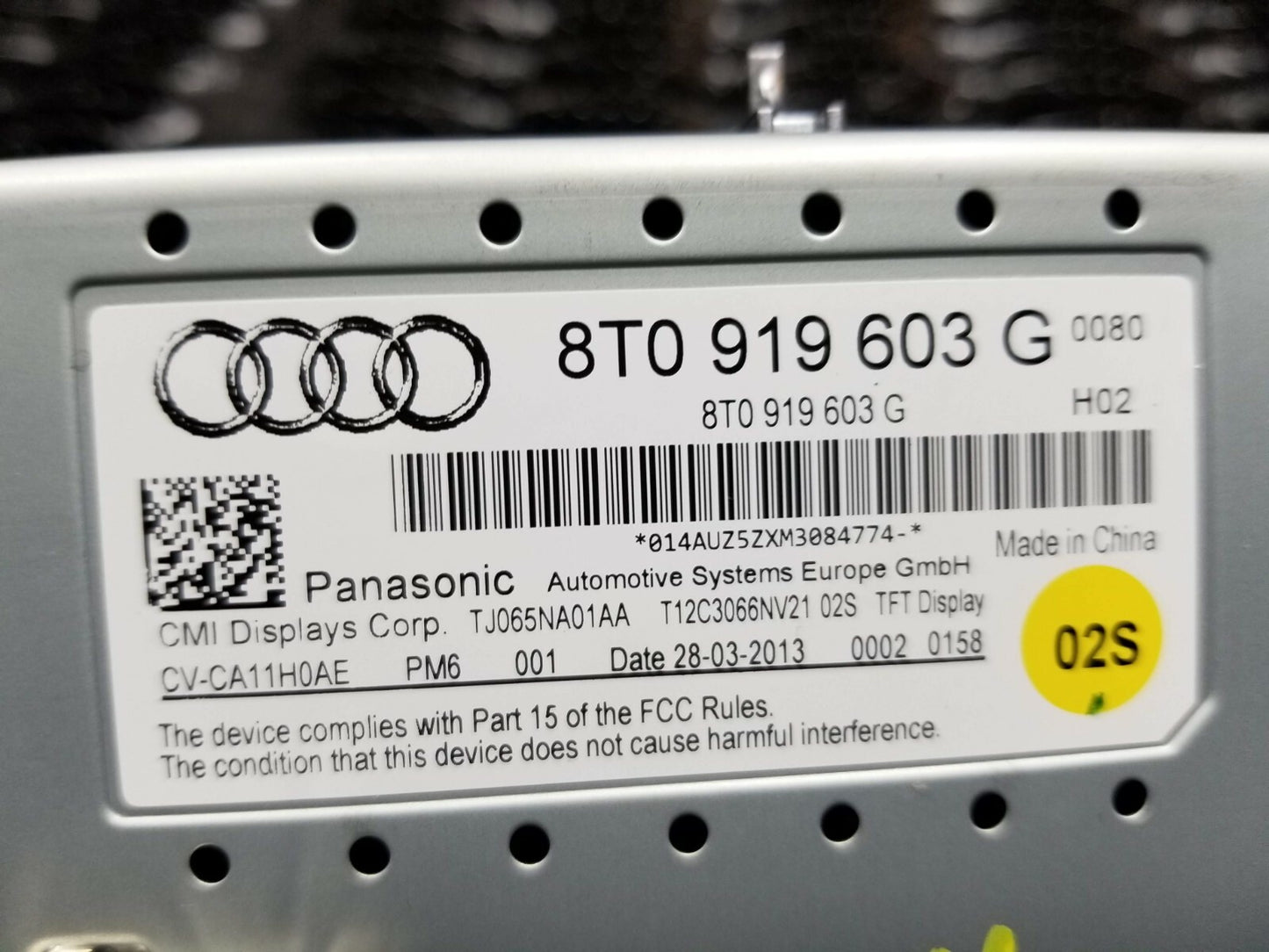 2013 Audi A4 Information Display Screen OEM