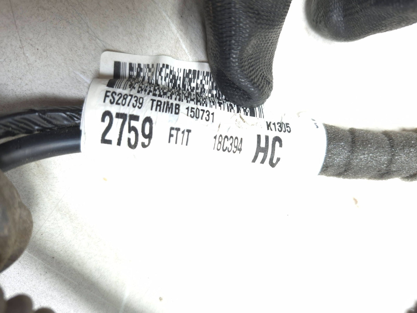 2016 Ford Transit Connect Rear Cargo Door Wire Harness Passenger Side Right OEM