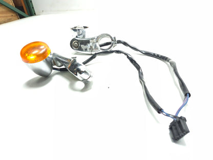 2004-2022 Harley Sportster 883 1200 Front Bullet Turn Signals Fork Mount Lh & Rh