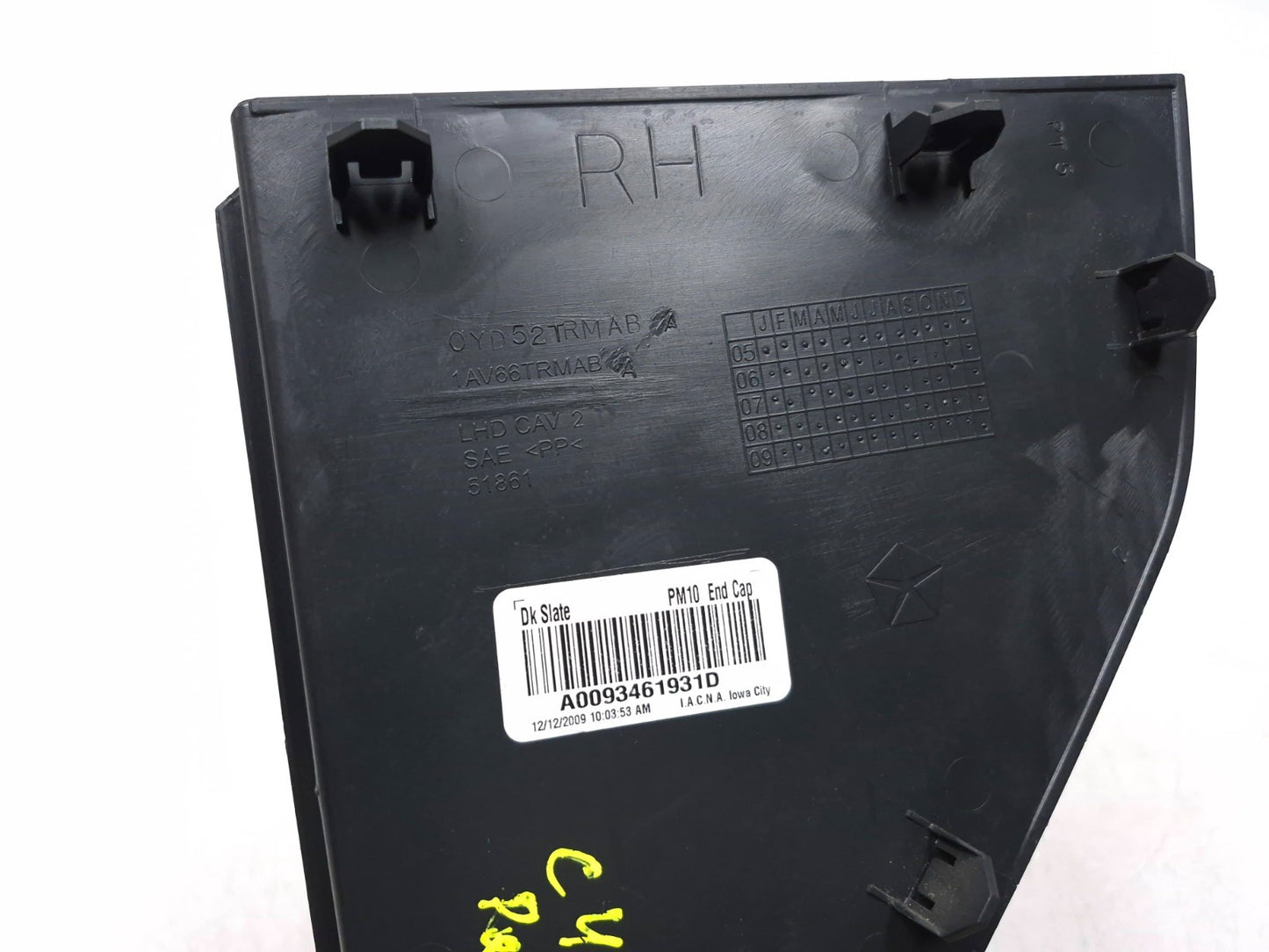 2010 Dodge Caliber Sxt Dash End Cap Cover Left & Right Pair OEM