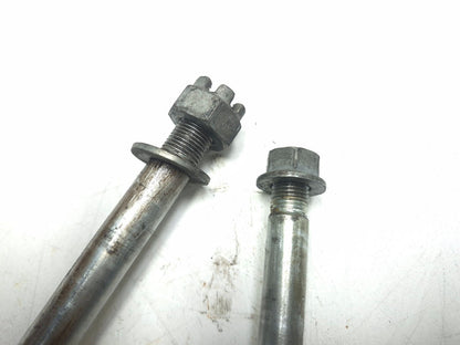1991 Kawasaki Vulcan 500 En500 Wheel Axle Front & Rear Pair OEM