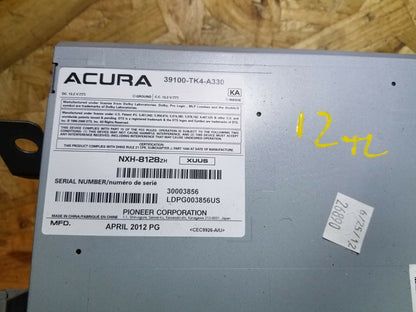 2012 Acura Tl Radio Receiver Cd Player OEM