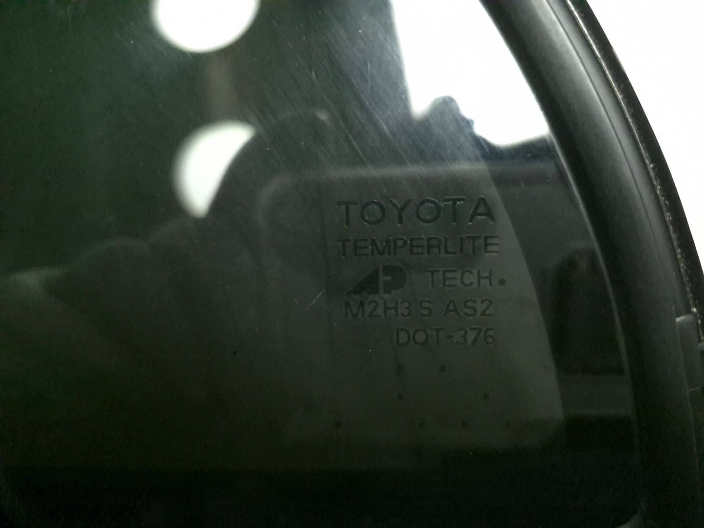 2007 Toyota Corolla Quarter Vent Glass Rear Driver Side Left OEM