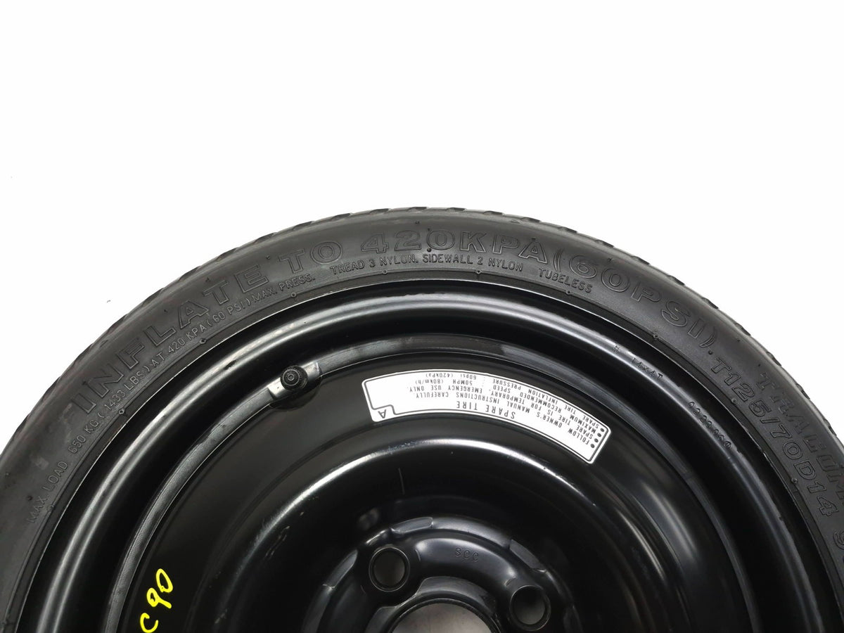 2007 Honda Fit Spare Tire Donut 14x4t T125/70d14 OEM