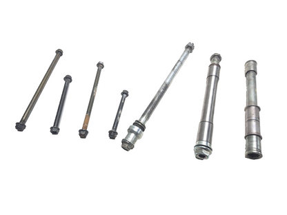 1987 Honda Goldwing 1200i Wheel Axle Front & Rear W/ Pivot Bolt OEM