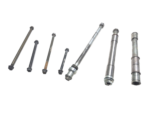 1987 Honda Goldwing 1200i Wheel Axle Front & Rear W/ Pivot Bolt OEM