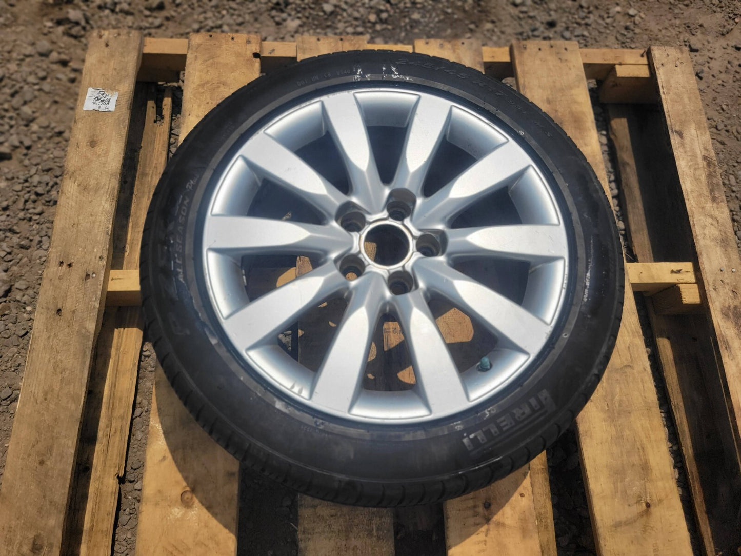 2009 Audi A4 Wheel Rim & Tire Pirelli P Zero 245/45r17 2pcs OEM