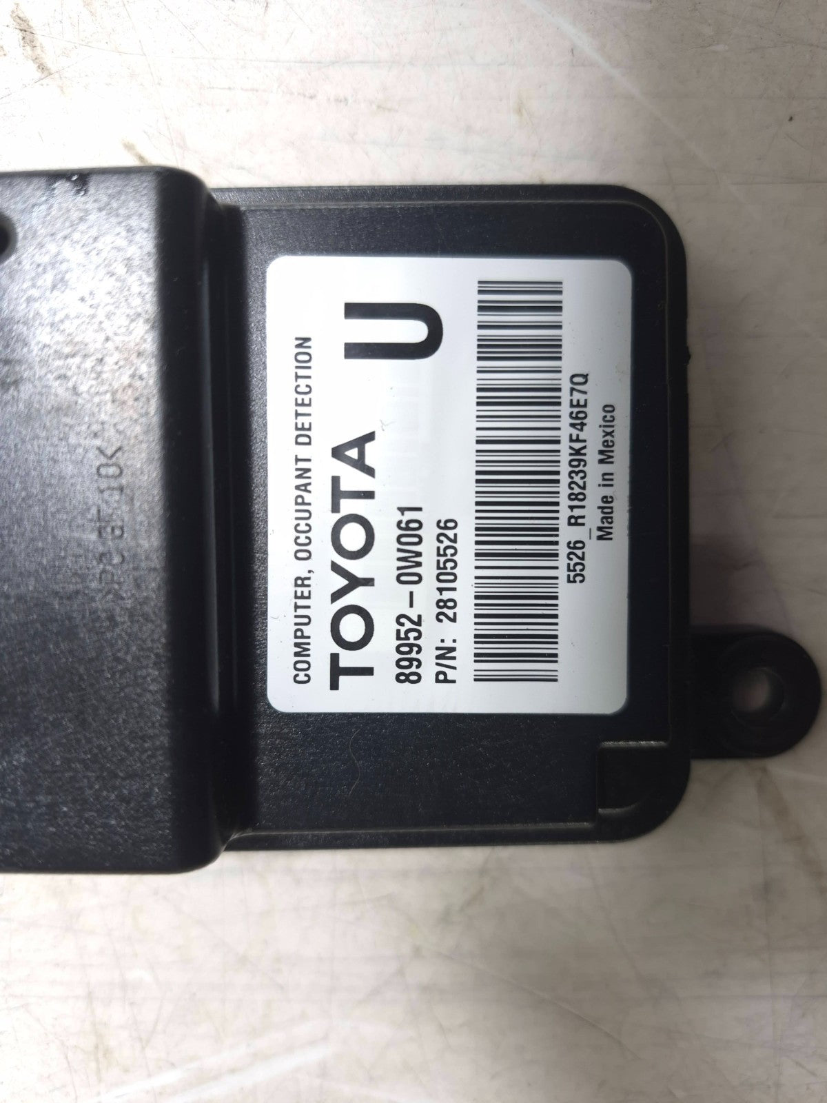 2009 Lexus IS250 Seat Occupant Detection Module OEM