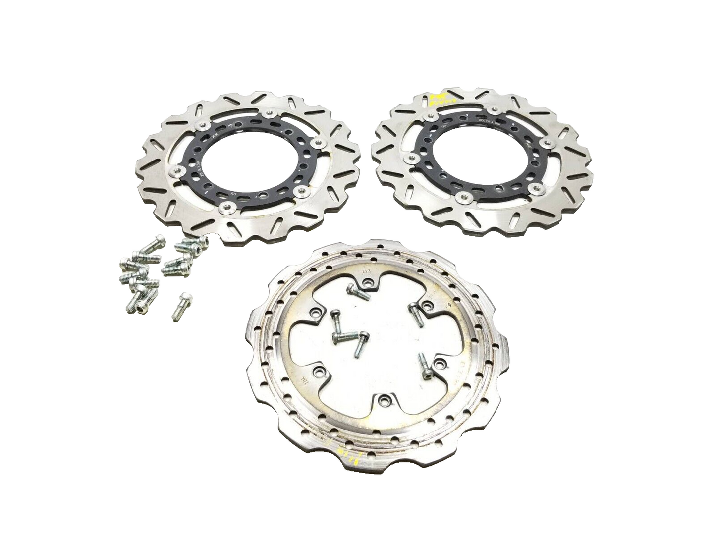 20 - 24 Benelli 302s Brake Disc Rotor Front & Rear 3pcs OEM 1609 Miles