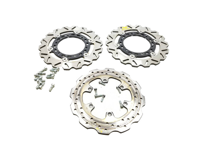 20 - 24 Benelli 302s Brake Disc Rotor Front & Rear 3pcs OEM 1609 Miles