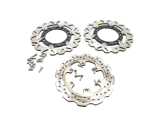 20 - 24 Benelli 302s Brake Disc Rotor Front & Rear 3pcs OEM 1609 Miles