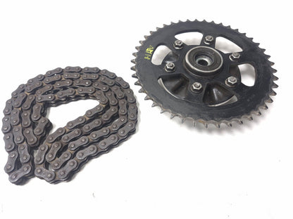 2018 Husqvarna Svartpilen 401 Rear Sprocket Hub & Drive Chain Pair OEM
