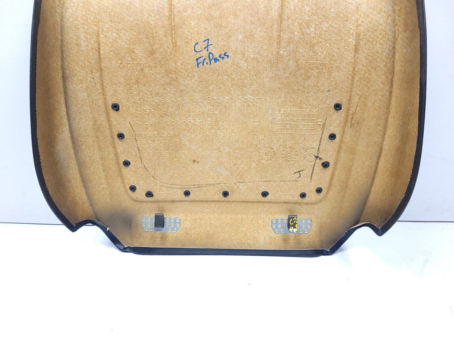 07-13 Bmw X5 E70 Front Passenger Seat Rear Trim Cover Panel OEM