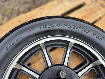 1987 Honda Gl1200i Rear & Front Wheel W/ Tire Pair 15" 16" OEM