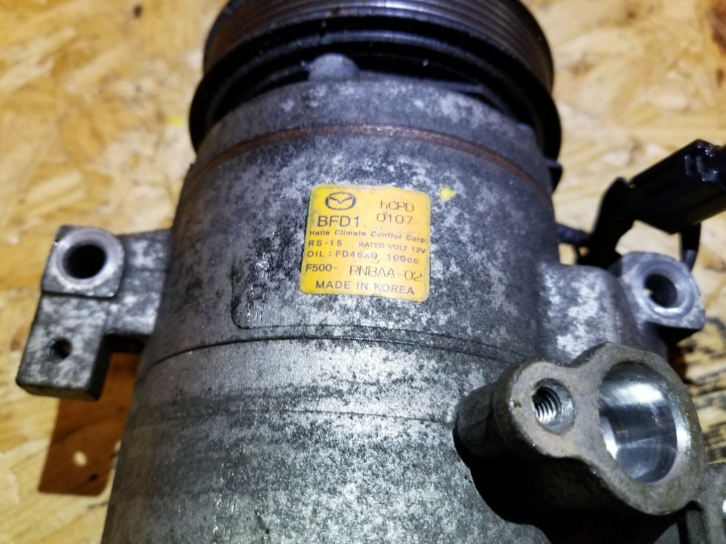 2012 Mazda 3 2.0l A/c Compressor OEM