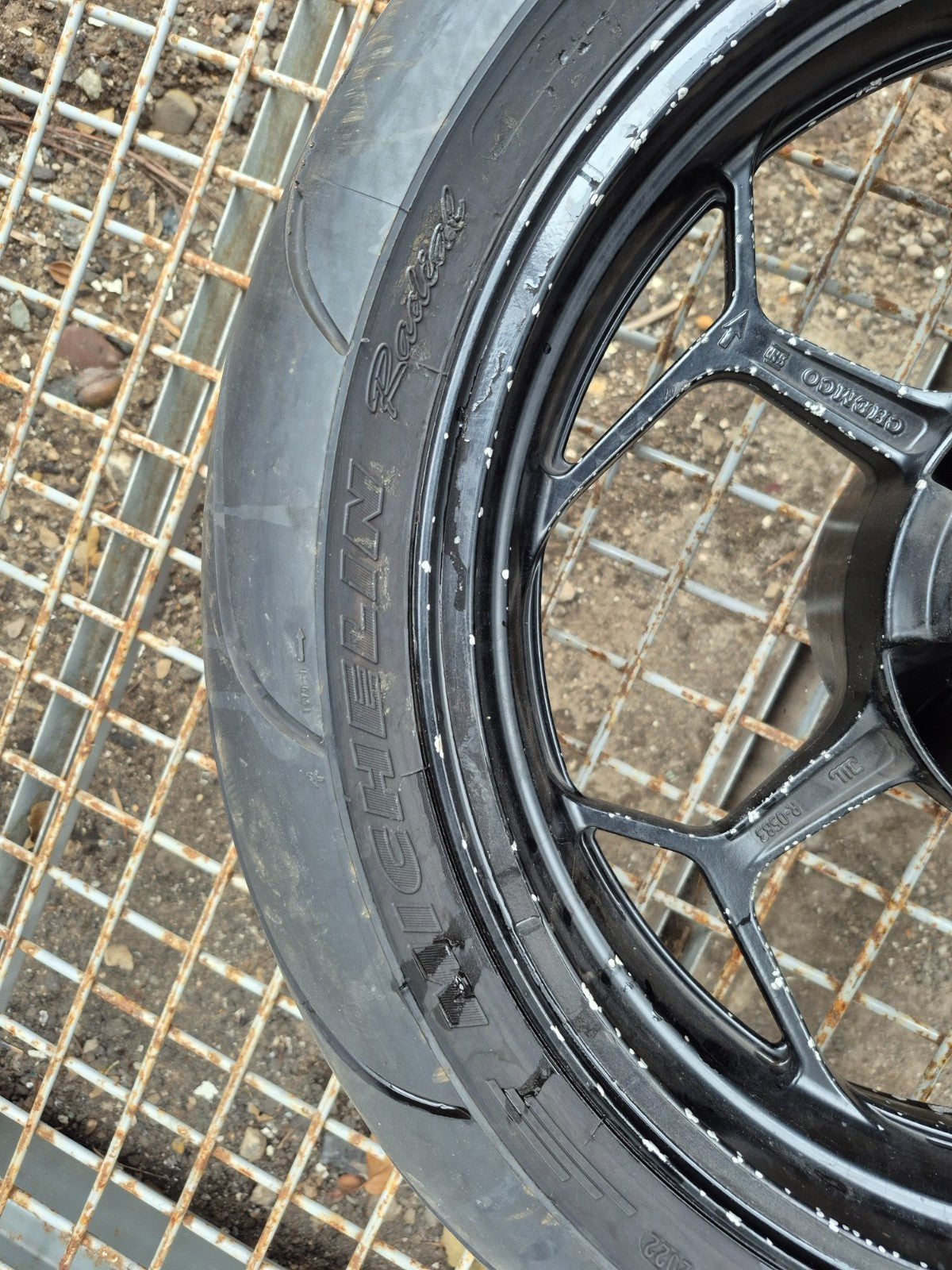 2014 Kawasaki Ninja 300 Ex300a Rear & Front Wheel W/ Tire R 17 OEM