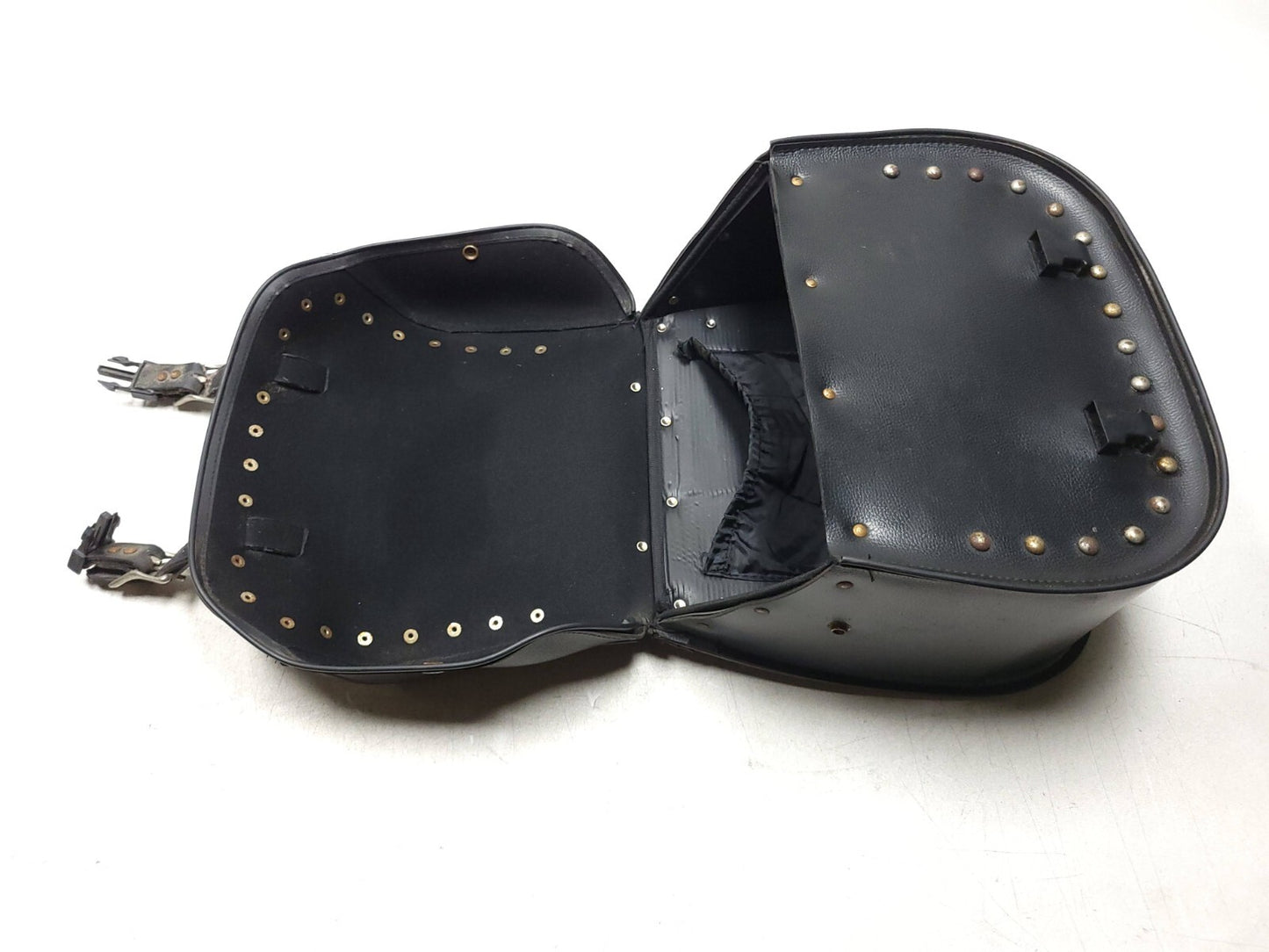 1998 - 2016 Yamaha V Star 650 Xvs650 Leather Saddlebag 2pcs OEM