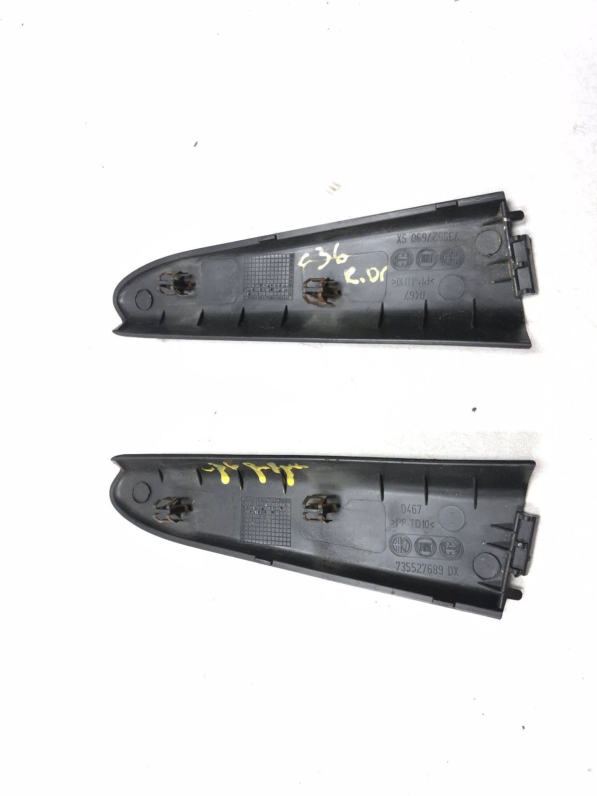 2014 Fiat 500l Rear Door Cover Molding Trim Panel Left & Right OEM