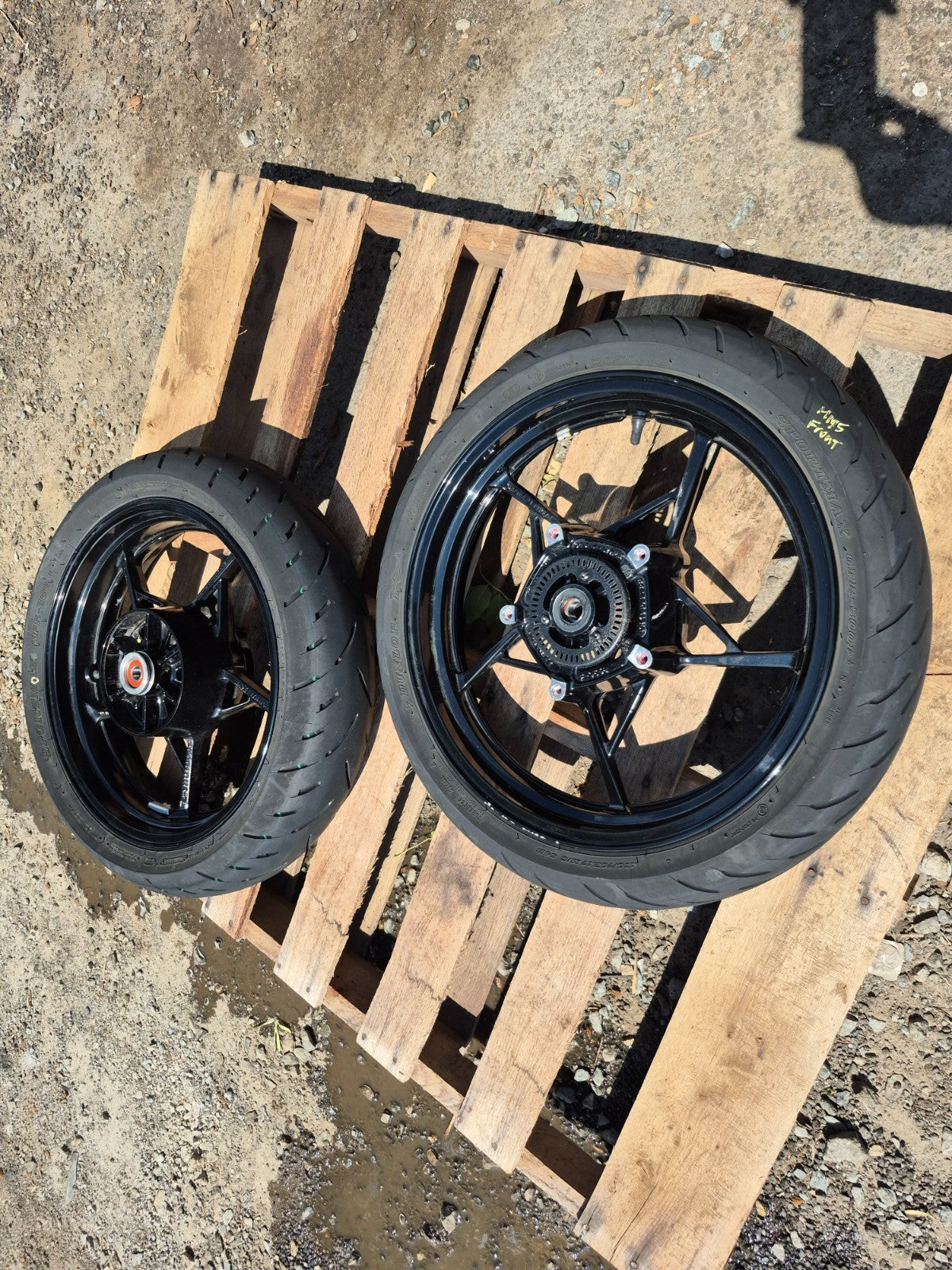 2019 Kawasaki Z400 Er400d Wheel Rim & Tire Front & Rear * Straight * OEM
