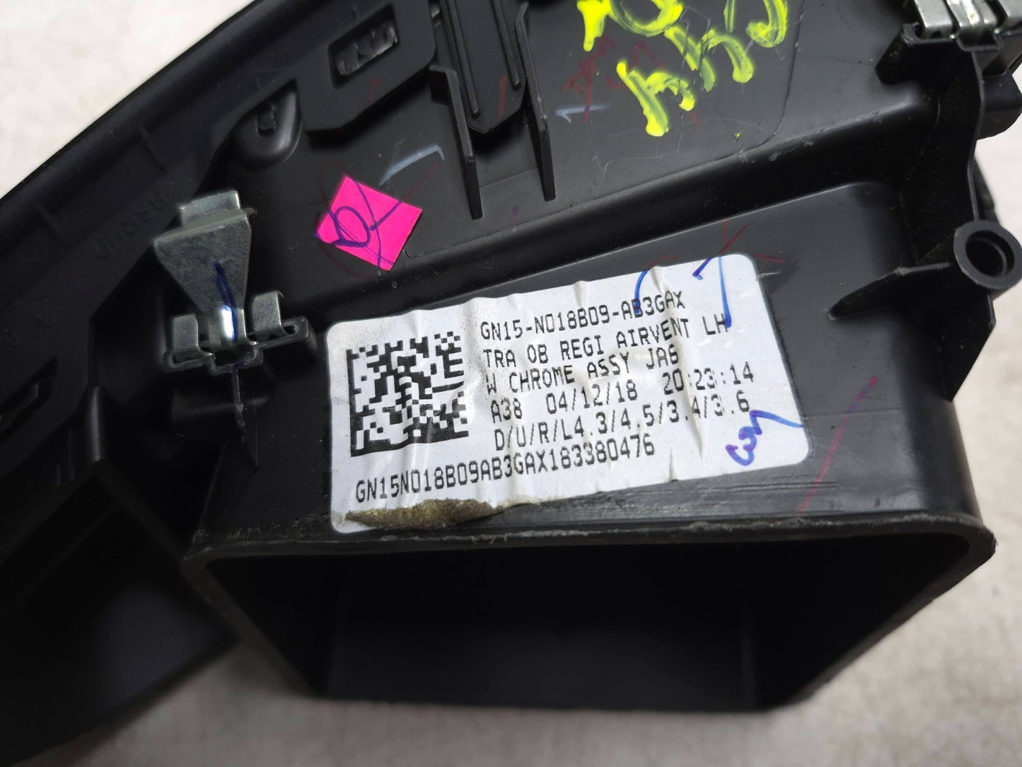 2019 Ford Ecosport Dashboard Air Vent Grille Driver Side Left OEM