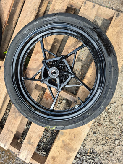 2023 Kawasaki Z400 Er400d Wheel Rim & Tire Front & Rear ** Straight ** OEM
