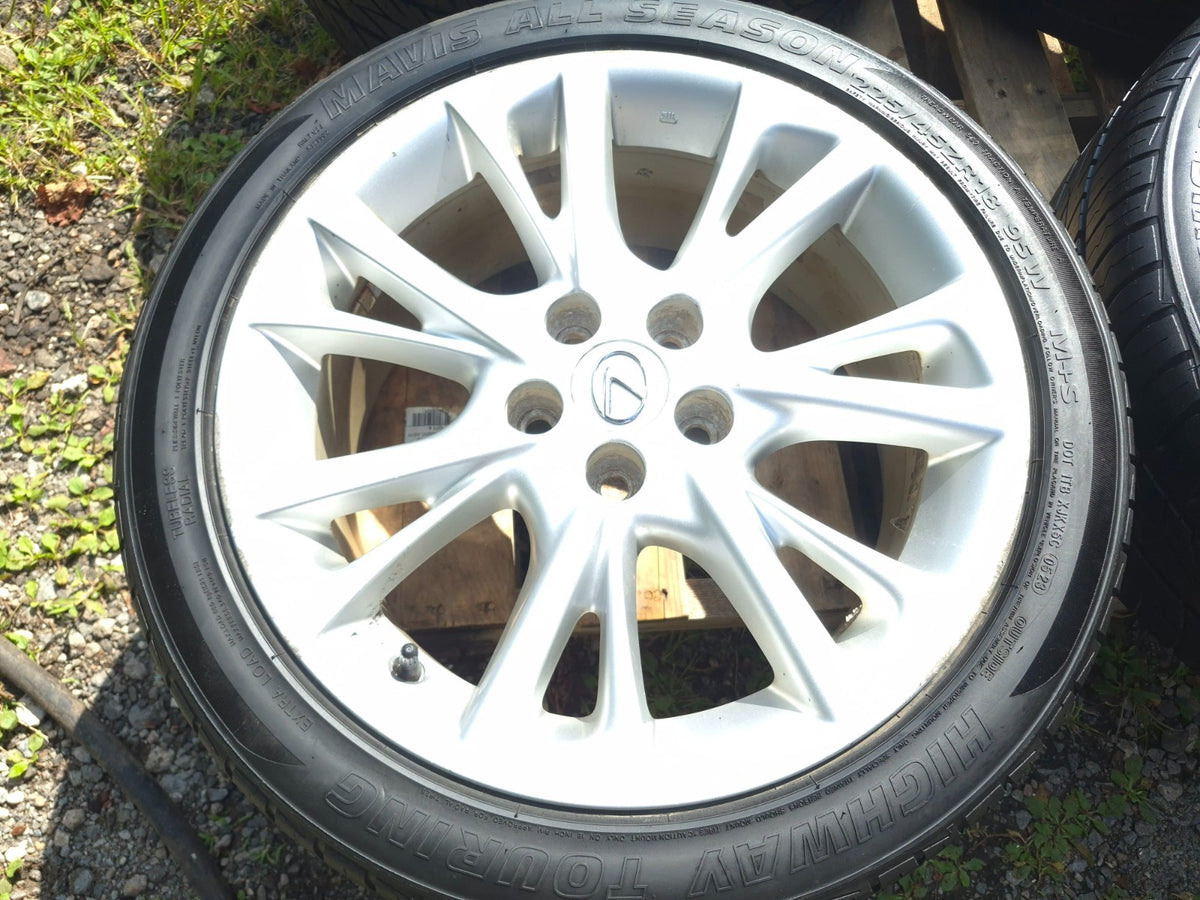 2010 Lexus Hs250h Wheel Rim W/ Tire 225/45/r18 18x7.5j Et39 7/32 4 Pcs OEM