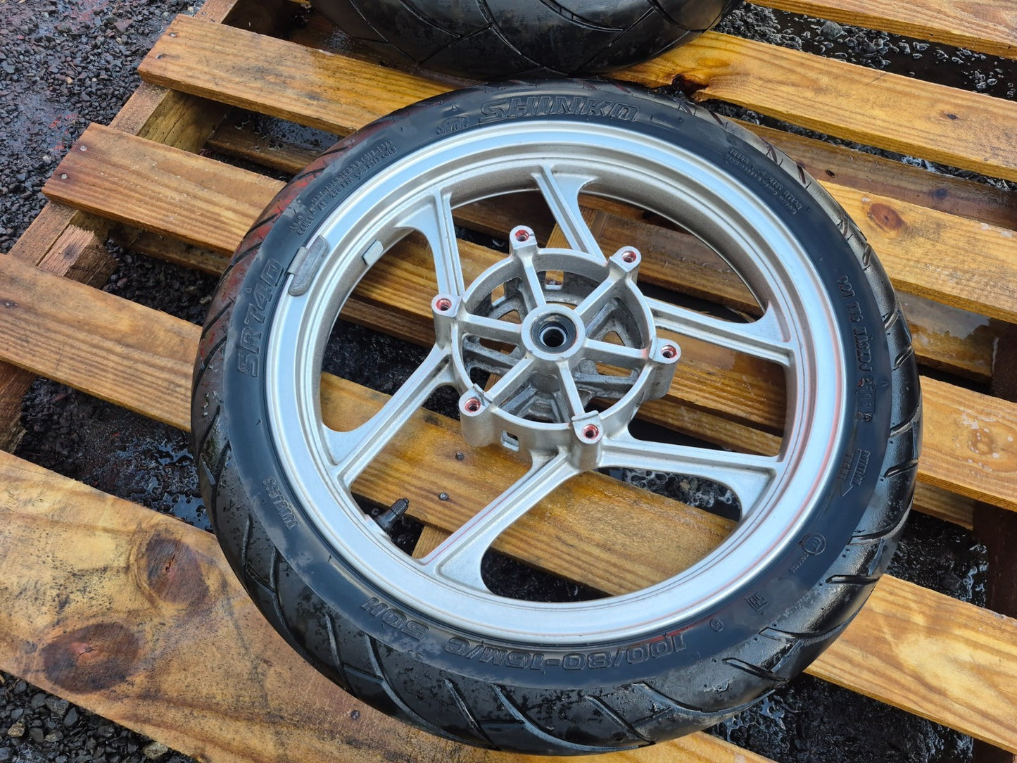 2007 Kawasaki Ninja 250 Ex250 Wheel Rim W/tire Front & Rear Pair OEM