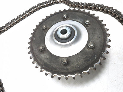 2004 Kawasaki Vulcan 800 Vn800 Rear Wheel Hub & Sprocket W/ Drive Chain OEM