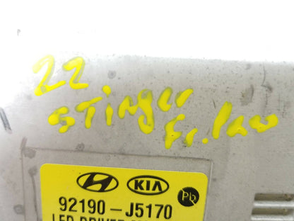 2022 Kia Stinger Headlight Led Driver Module OEM
