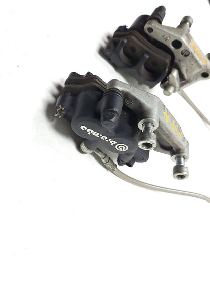 02-06 Ducati Monster M600 620 Front Brake Caliper & Btacket Pair OEM