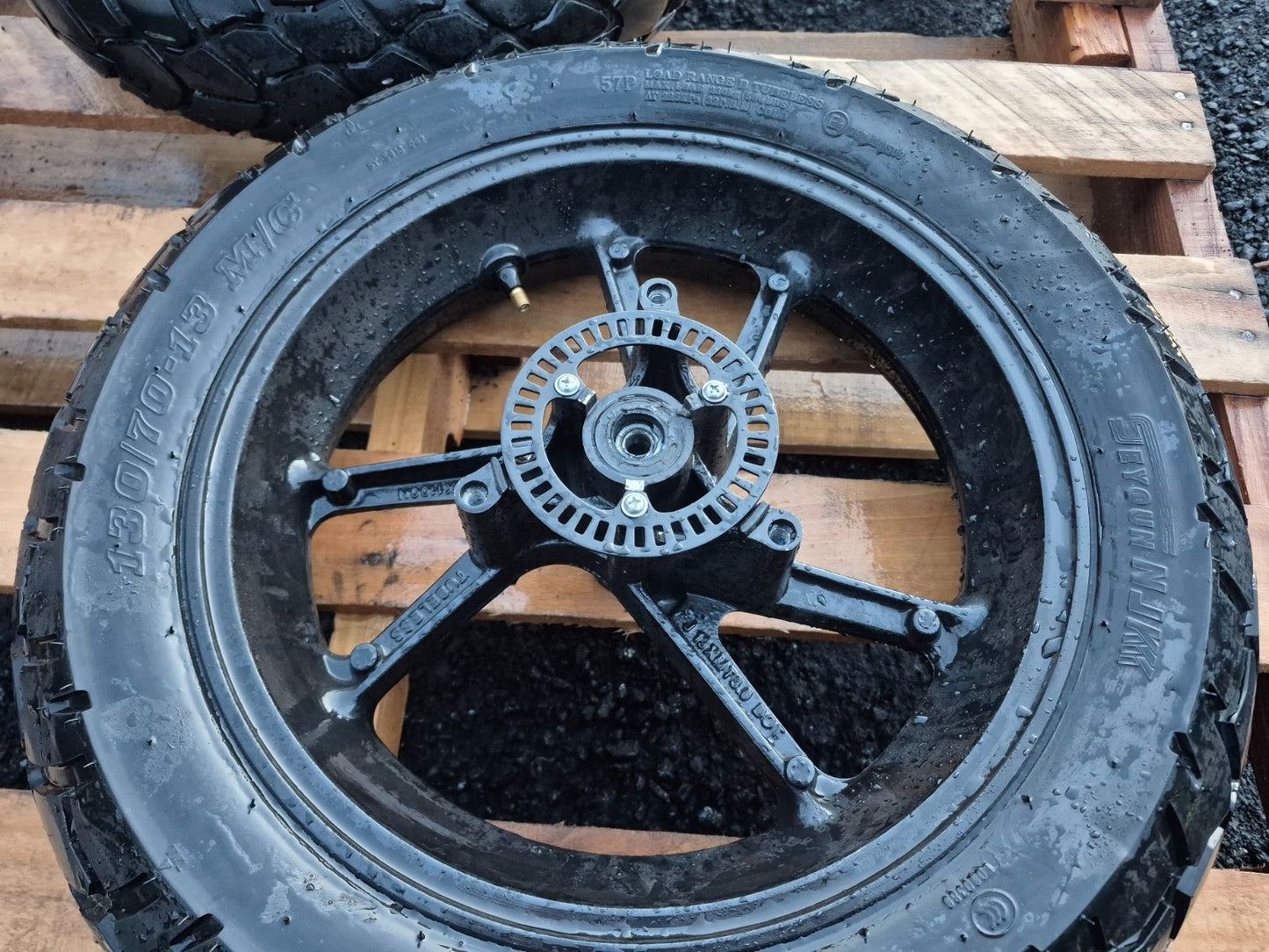 2023 Qianxin Fy200t Rear & Front Wheel W/ Tire Pair 130/70/13 OEM