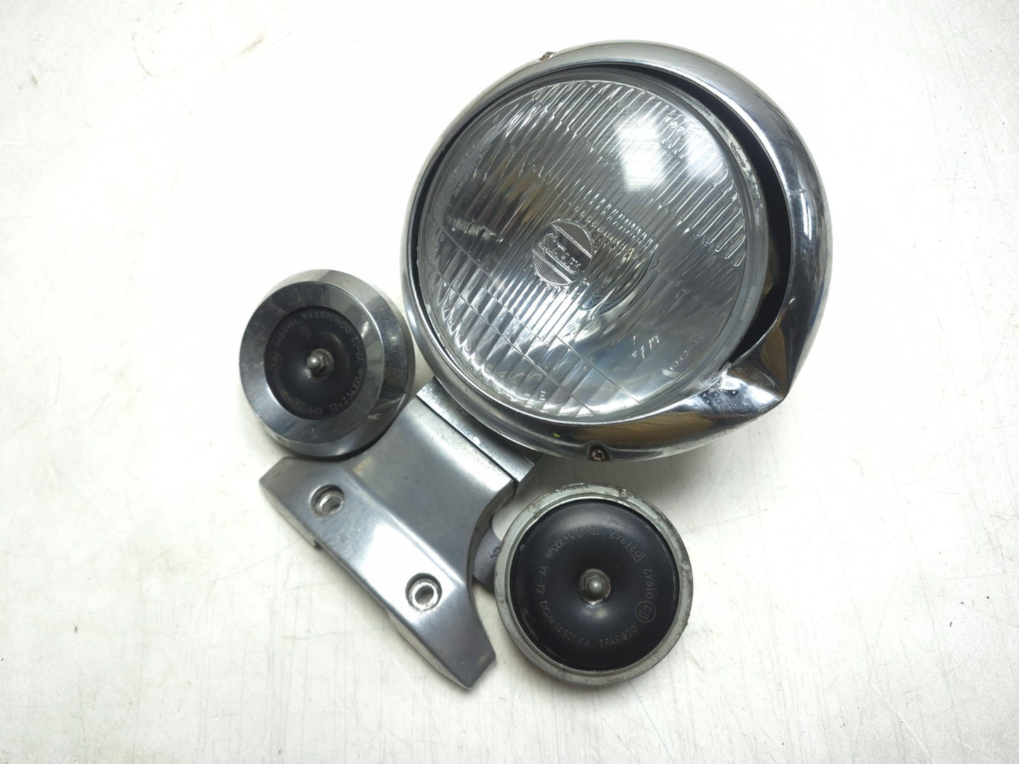 1991 Kawasaki Vulcan 500 En500 Headlight W/ Horn Assy OEM