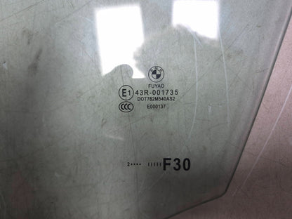 2013 BMW 328i F30 Front Door Window Glass Driver Side Left OEM
