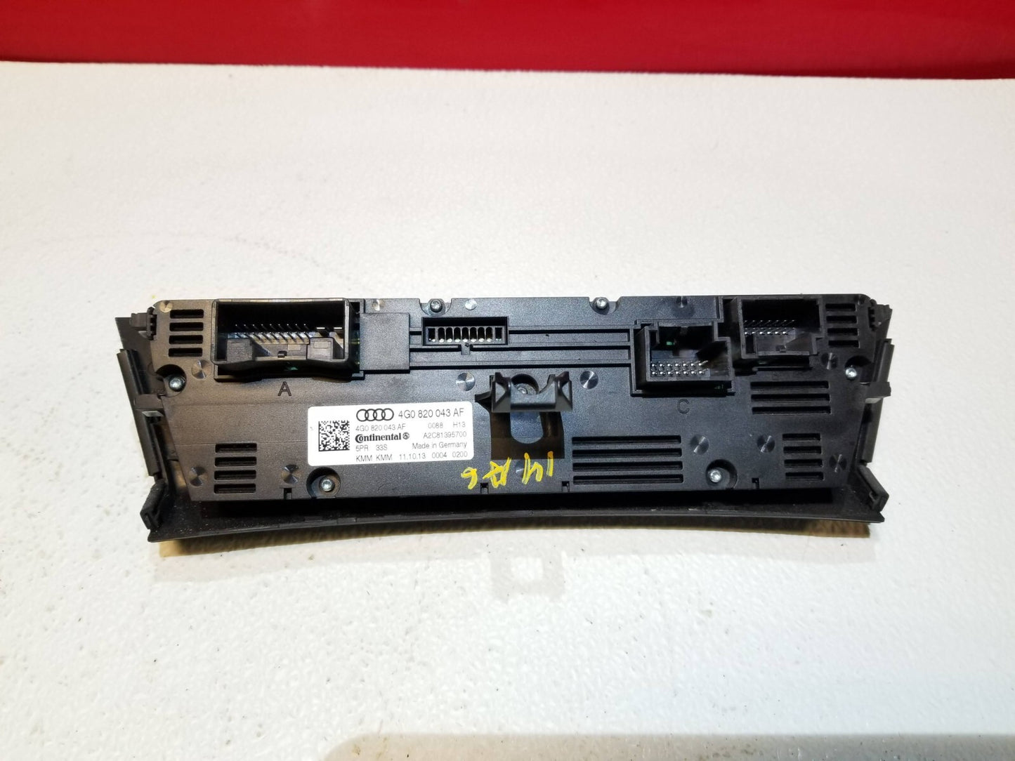 2014 Audi A6 A/c Heater Temperature Climate Control OEM