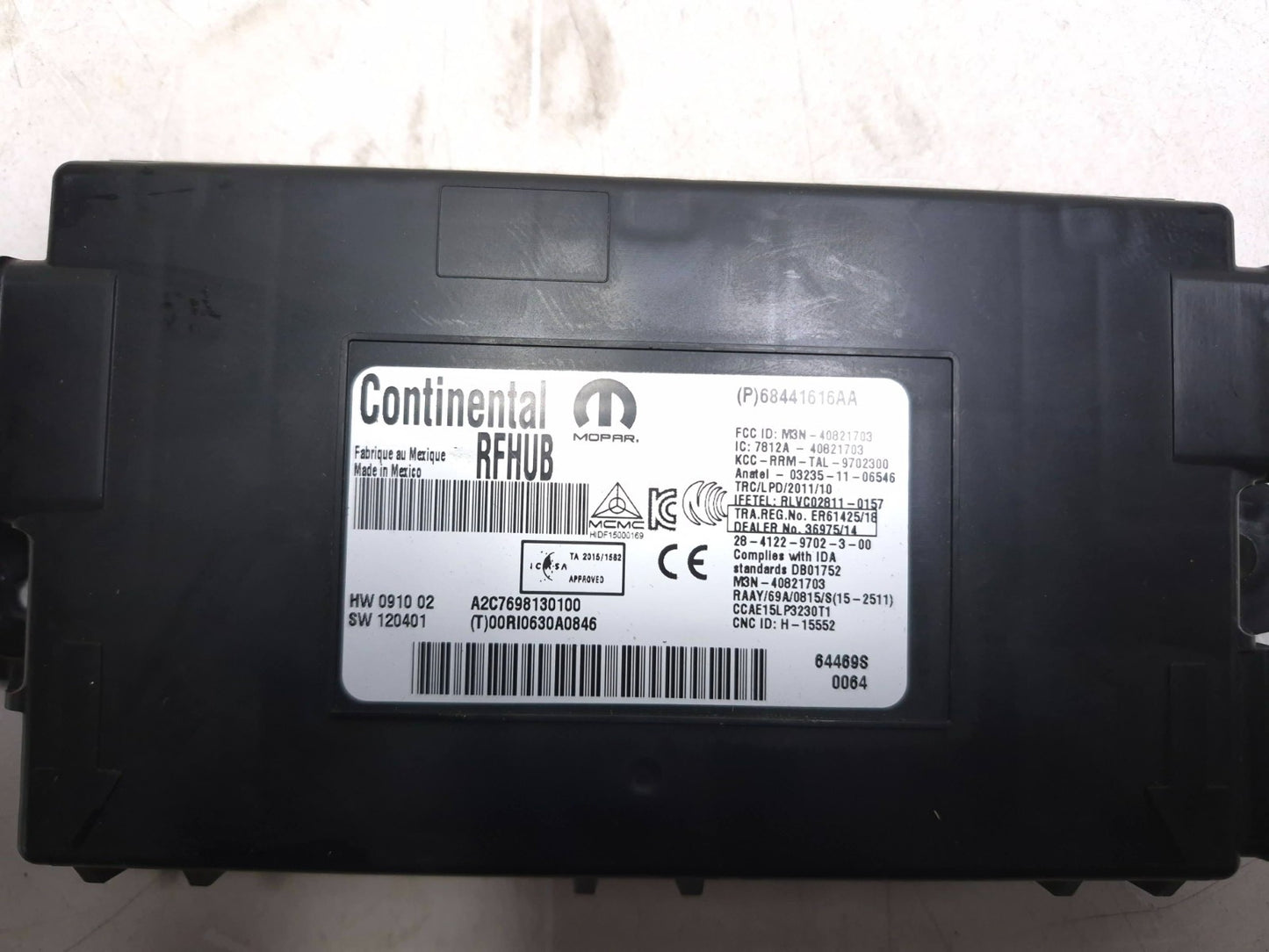 2020 Dodge Challenger Keyless Entry Hub Receiver Module Unit OEM
