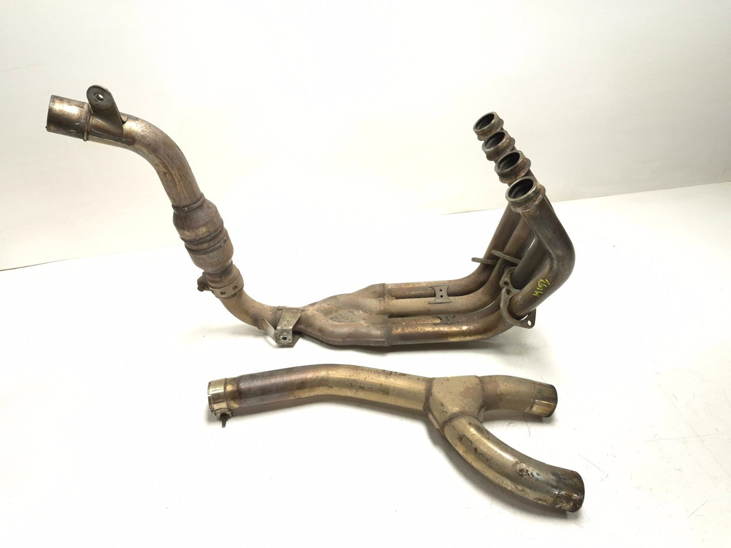 2004 Yamaha Fz6 S Exhaust Header & Mid Pipe Pair OEM