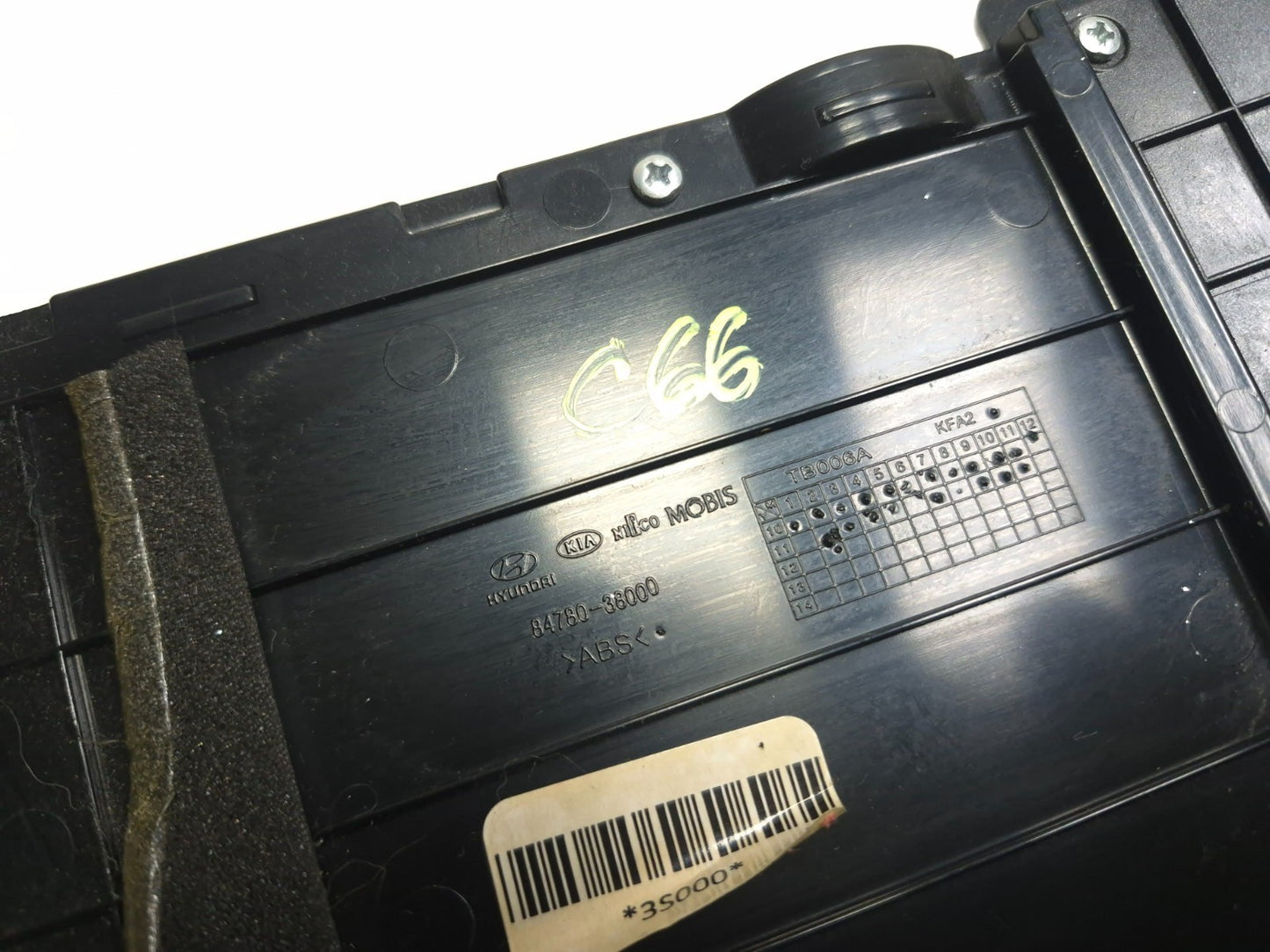 2012 Hyundai Sonata Center Storage Console Compartment OEM