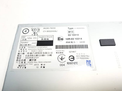 11-13 Lexus CT200h Radio Speaker Sound Amplifier Panasonic 86280-76010 Oem✅