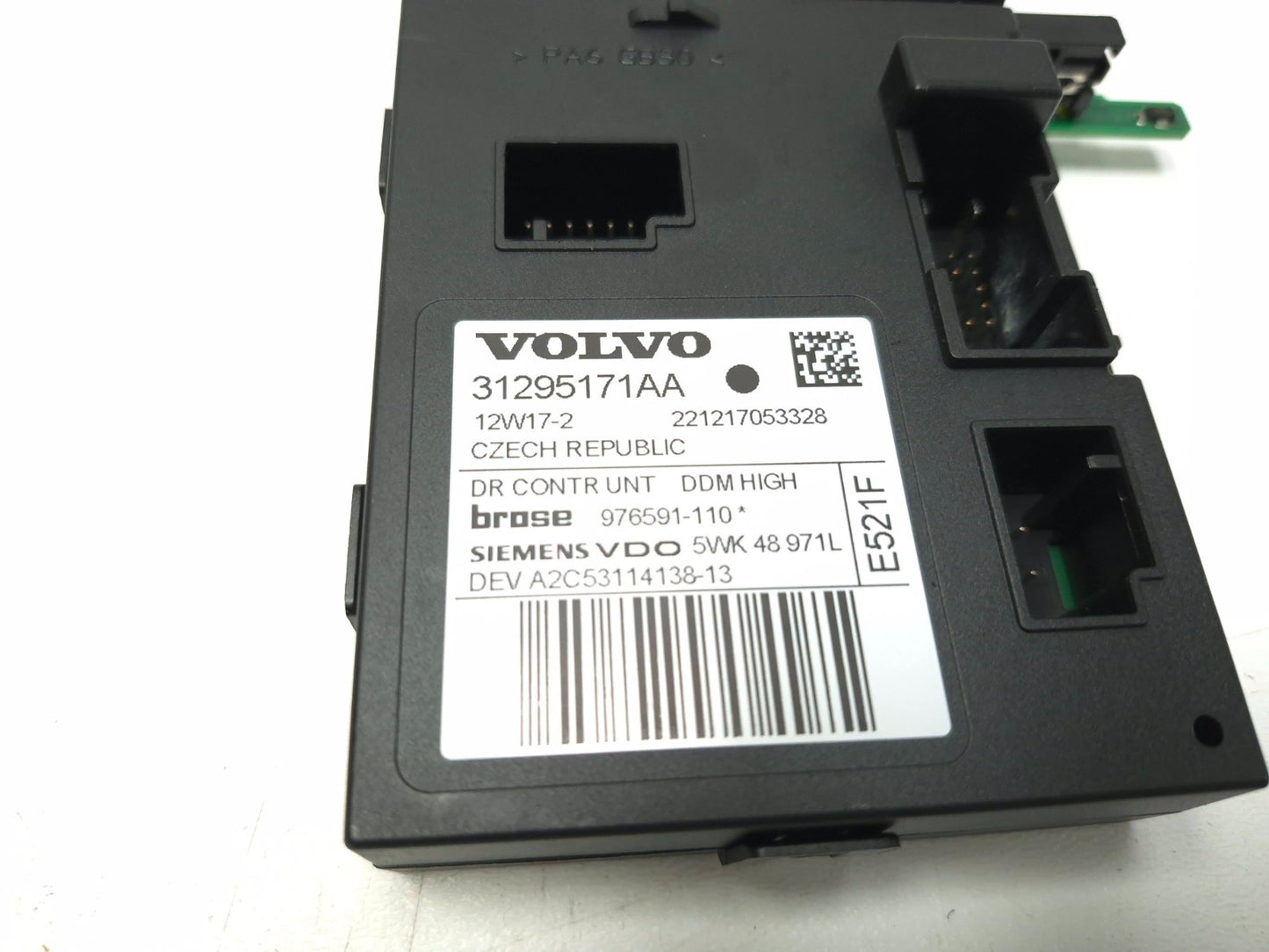 2012 Volvo C30 Front Driver Door Window Motor Control Module OEM
