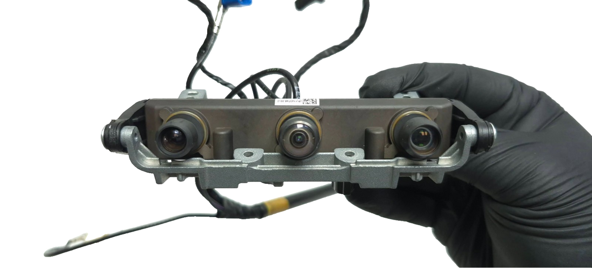 2018 Tesla Model 3 Front Windshield Triple Camera W/ Wire Harness OEM