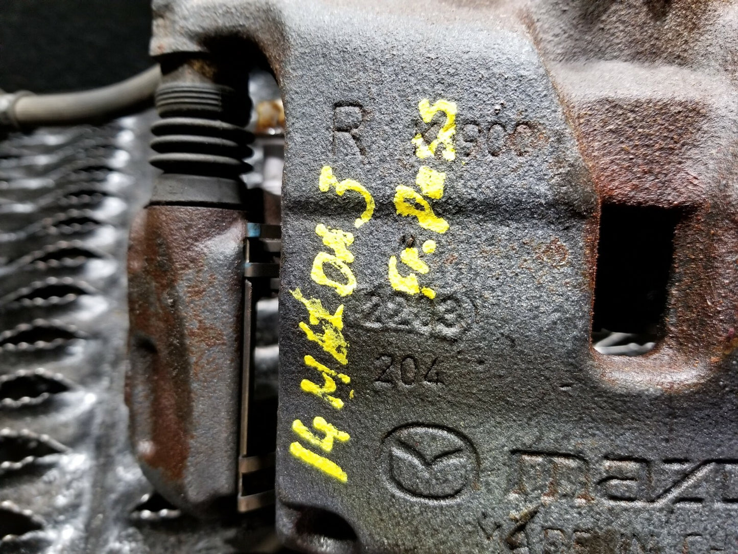 2014 Mazda 3 2.0l Front Brake Caliper Right Passenger Side OEM