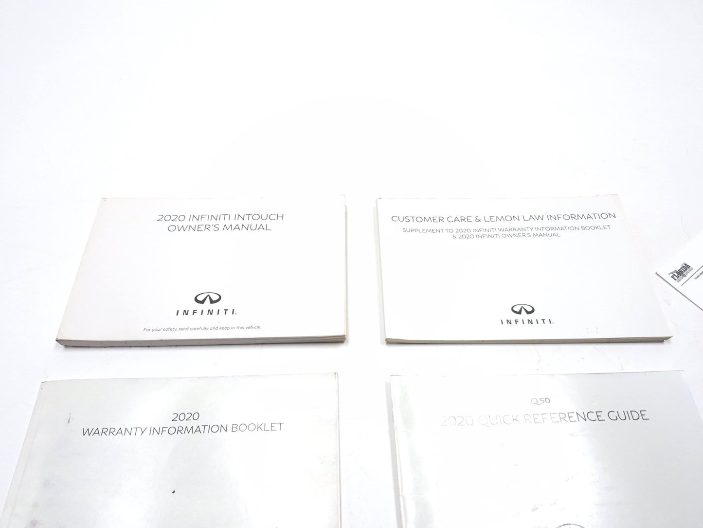 2020 Infiniti Q50 Owner's Manual W/ Case Oem✅ 62k Miles