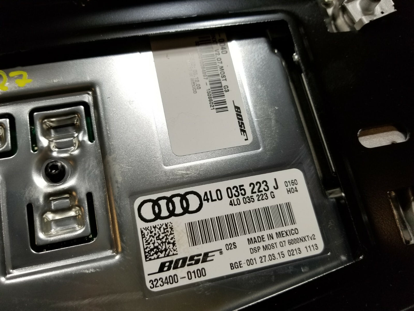 2015 Audi Q7 3.0l Radio Audio Amplifier OEM