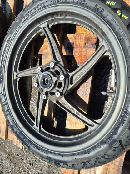 2013 Honda Cbr250 Wheel Rim W/ Tire Front & Rear *straight* OEM