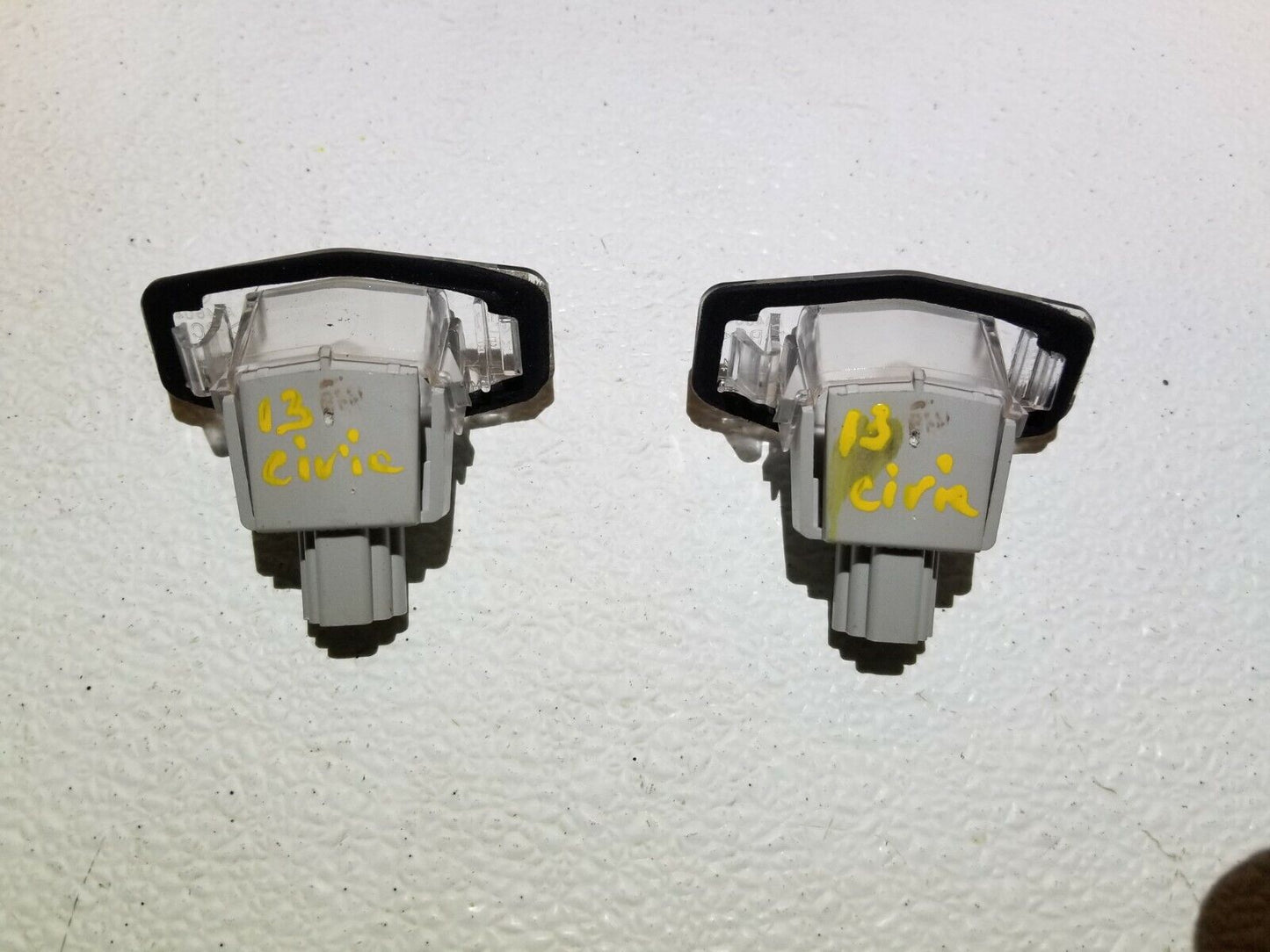 13 14 15 Honda Civic Sedan Trunk Lid License Plate Light Lamp Pair OEM 51k