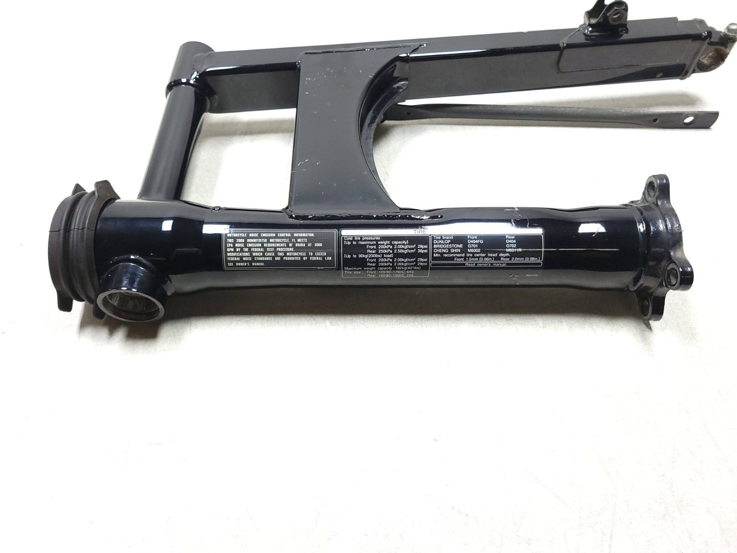 2008 Honda Shadow Vt 750ca  Swing Arm OEM