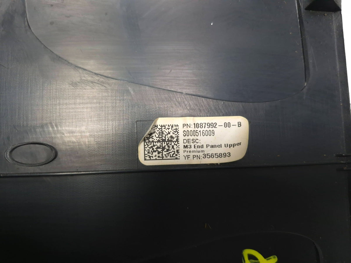2018 Tesla Model 3 Center Console Rear Back Trim Cover 1087930-00-b OEM