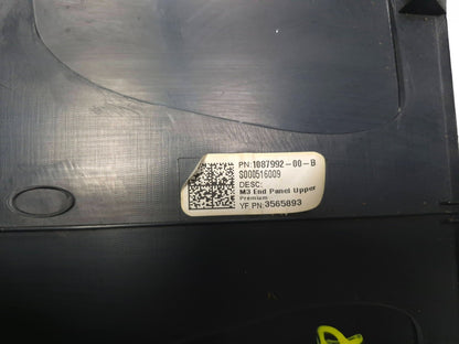 2018 Tesla Model 3 Center Console Rear Back Trim Cover 1087930-00-b OEM