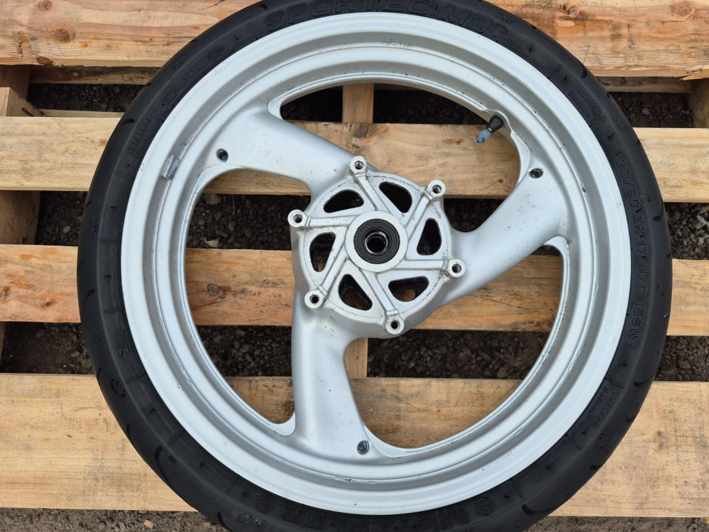 1998 Yamaha Yzf600 Wheel Rim W/ Tire Rear & Front Pair R17 OEM