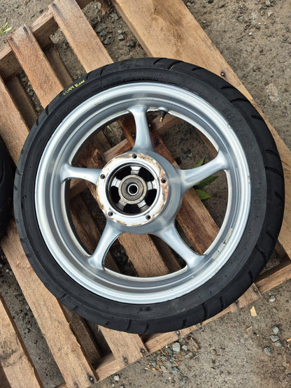 2009 Yamaha Fz6r Wheel Rim & Tire Front & Rear *straight* OEM